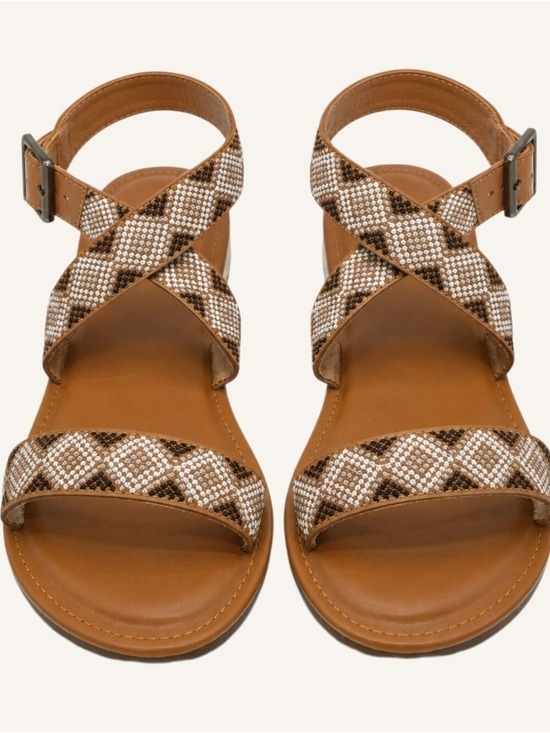 Grace & Lace Shoes - Grace & Lace Embroidered Sandals Sz 10 Coastal Chic Resortwear NWT